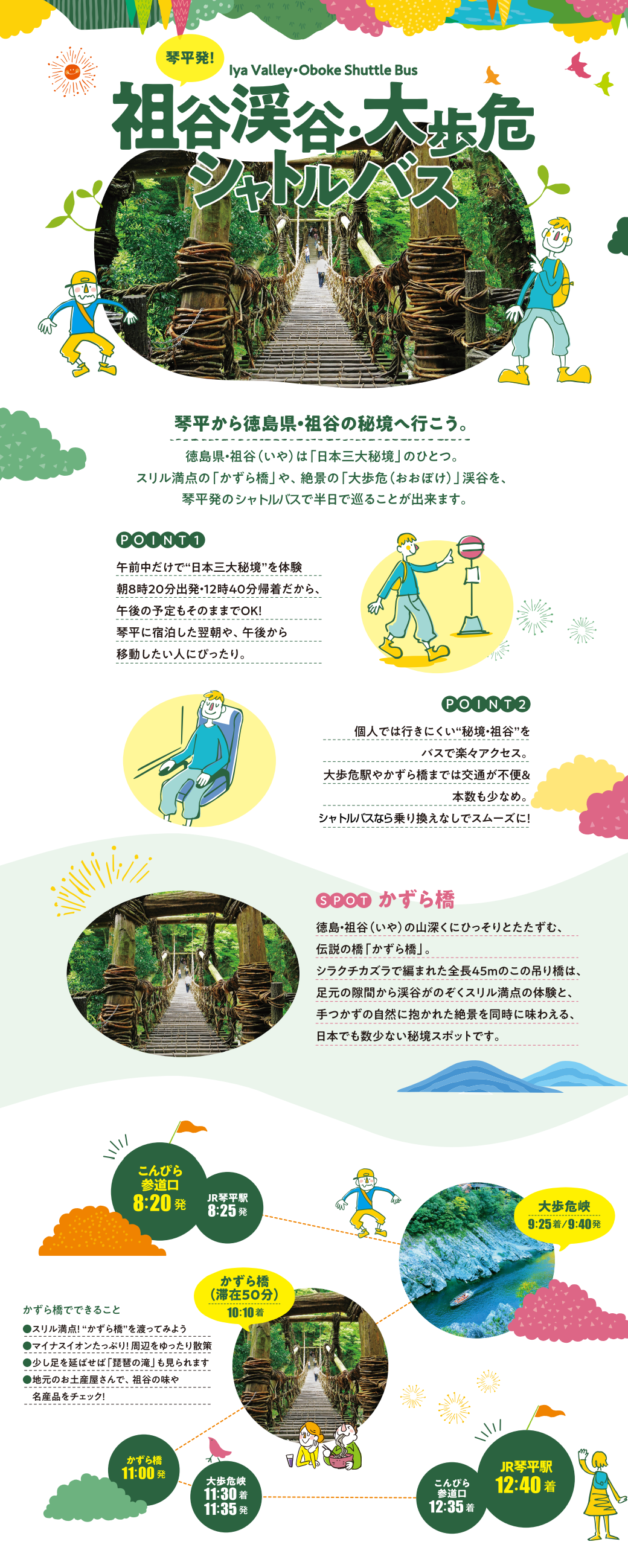 祖谷渓谷・大歩危シャトルバス