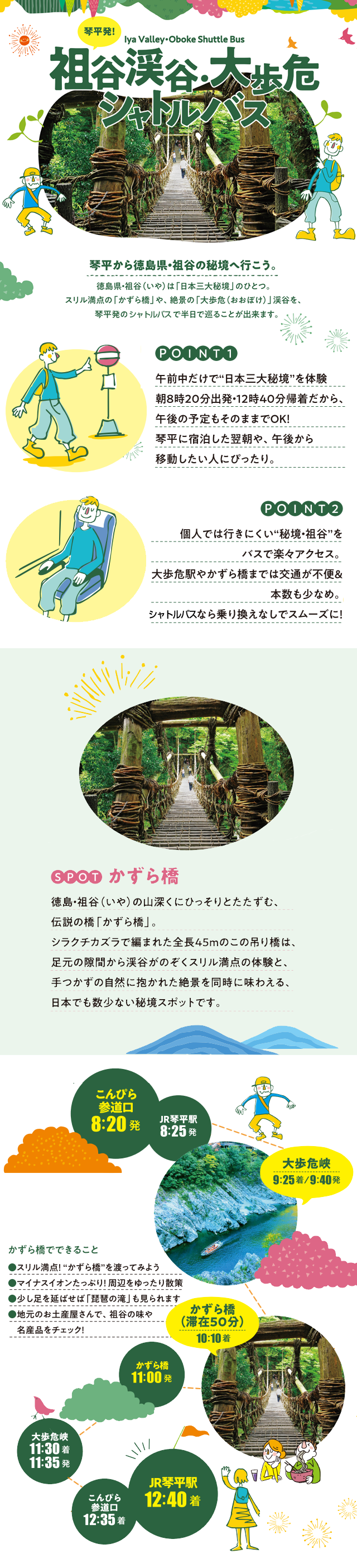 祖谷渓谷・大歩危シャトルバス